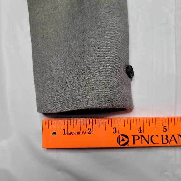 H&M Blazer Gray Size 6 Career Jacket Work - Picture 6 of 13